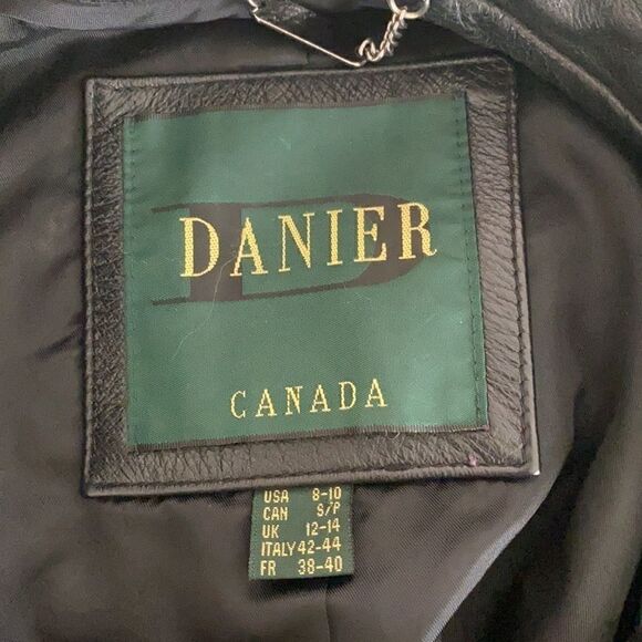 Danier Leather Black Car Length Coat - Picture 13 of 13